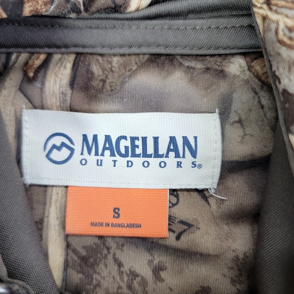 Magellan Outdoors Hoodie Mens Small Brown Camo Realtree Max-7 Pullover Hunting - Picture 5 of 9
